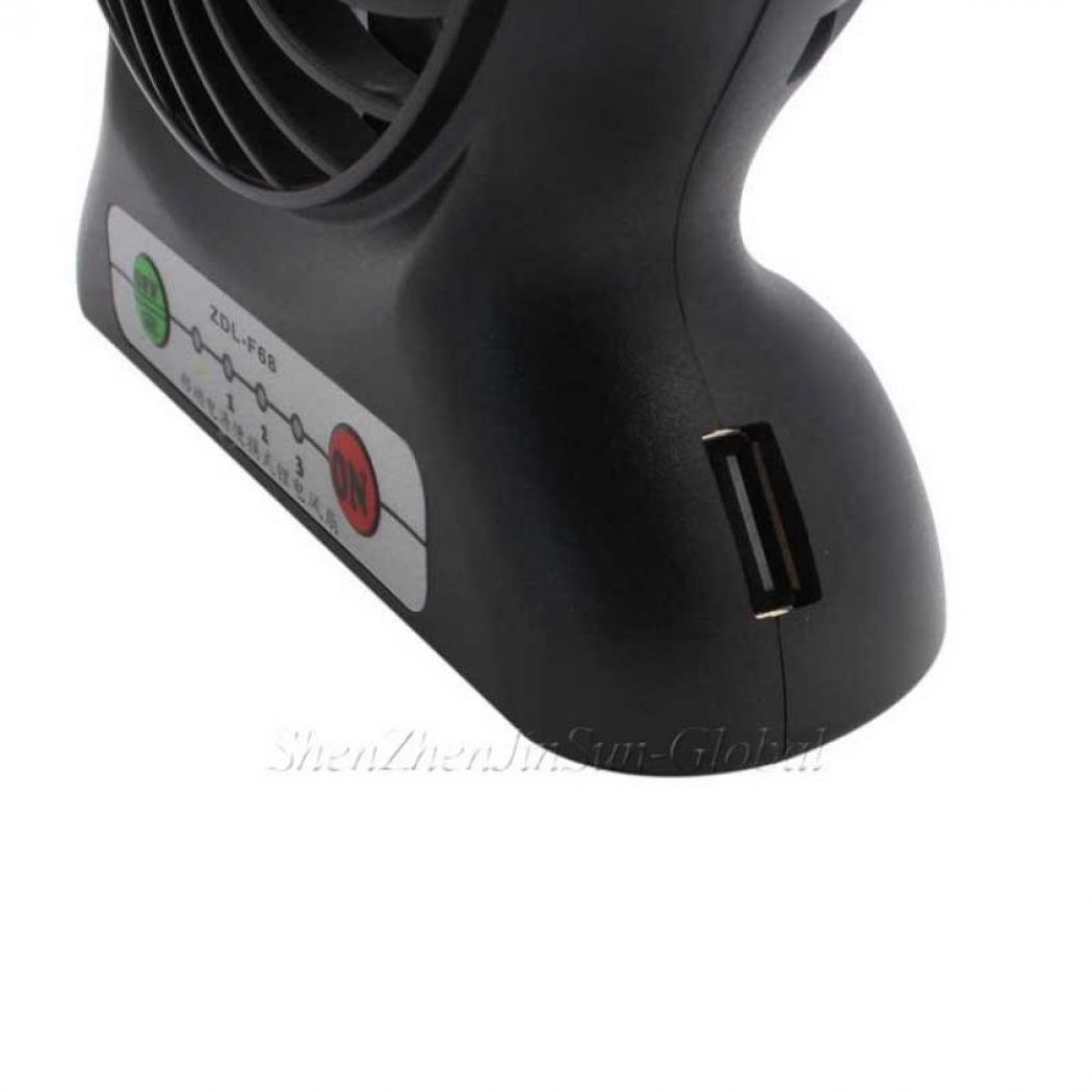 Mini LED Battery Power Bank Lamp and Fan